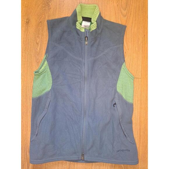Patagonia Vest Fleece Jacket Womens Medium Gray Green - Picture 1 of 10
